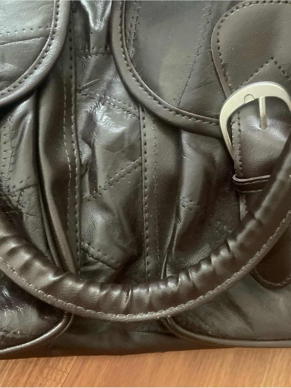 Genuine Leather Men’s Dark Brown Duffel Bag